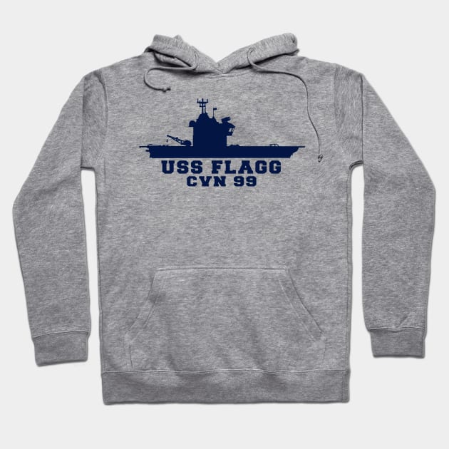 USS Flagg Hoodie by Illustratorator